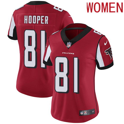 2019 Women Atlanta Falcons 81 Hooper red Nike Vapor Untouchable Limited NFL Jersey